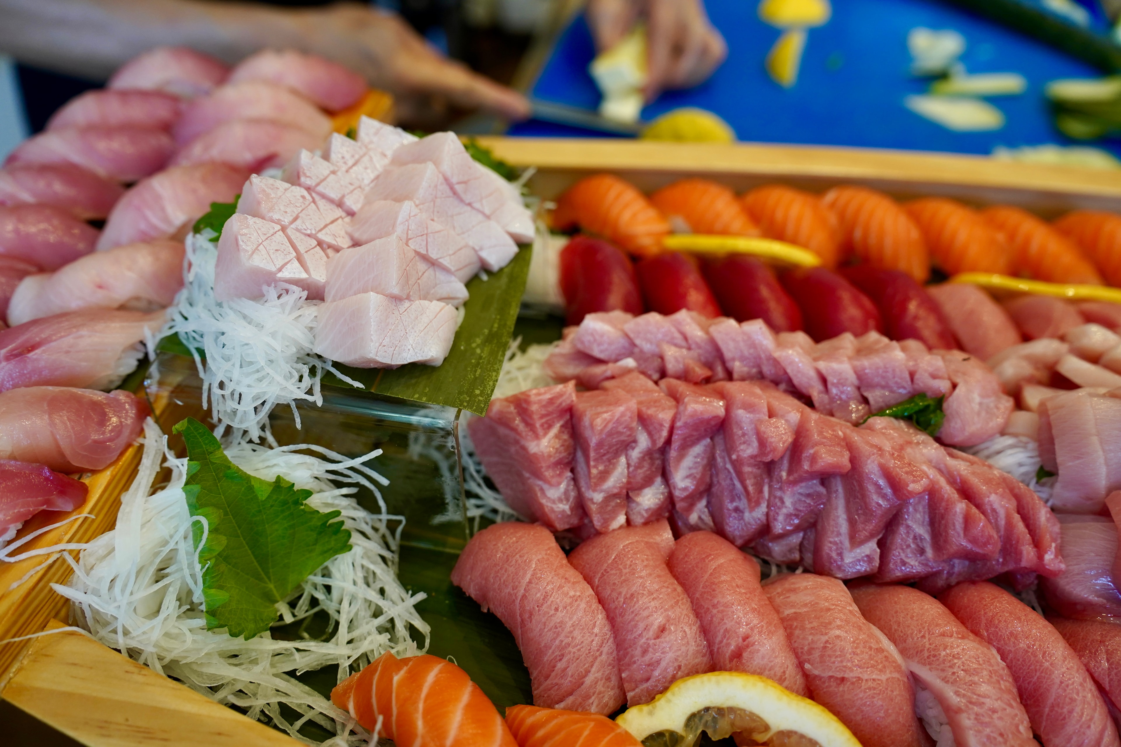 Sushi Boat sashimi and nigiri platter